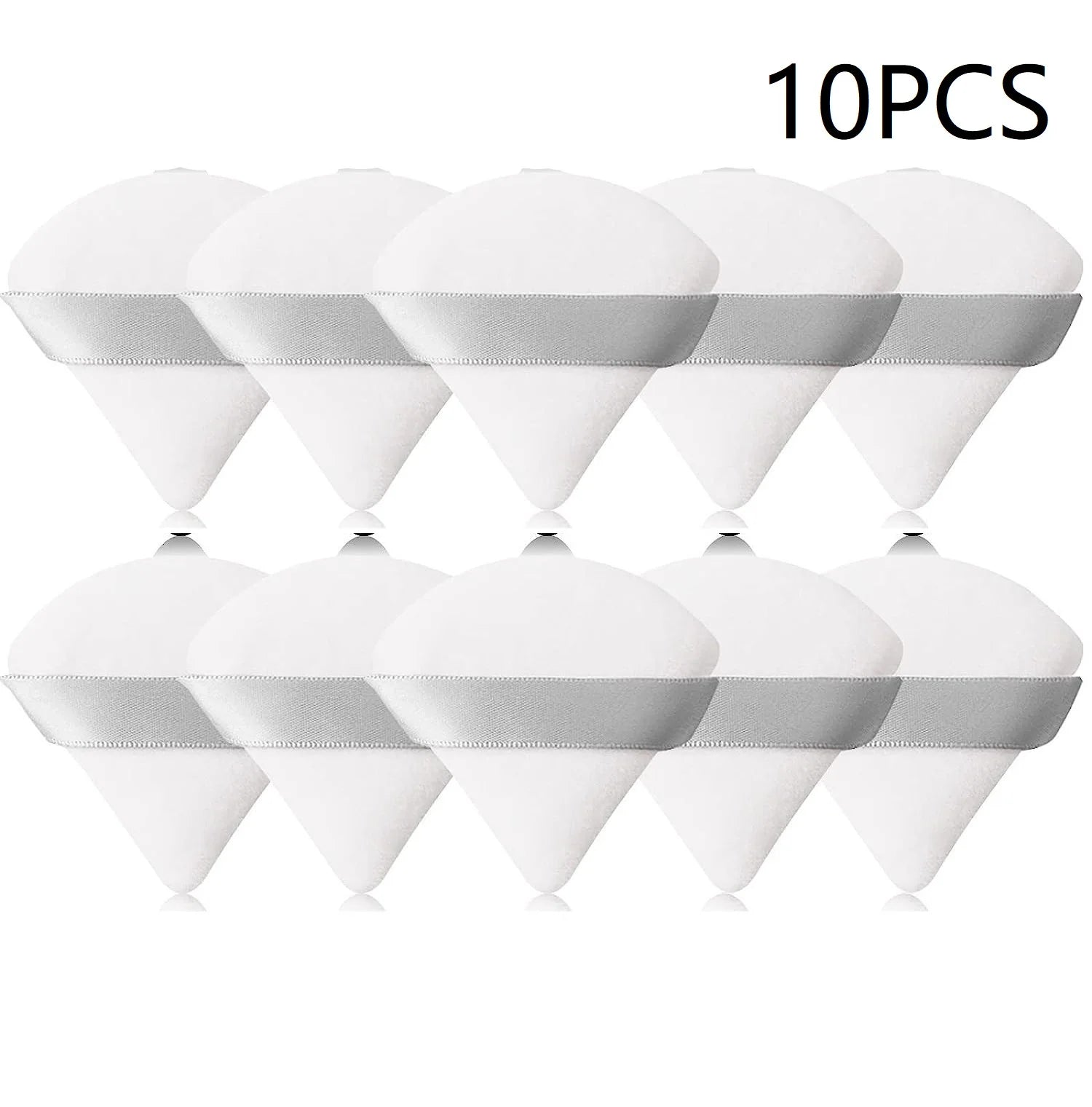 Éponges Triangle Puff Maquillage – Lot 10 Pcs | Blender Poudre & Fond de Teint