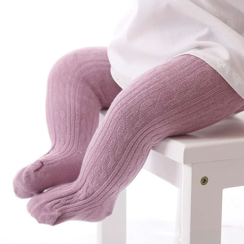 Strumpfhose Mädchen Baumwolle Netz Gestrickt Atmungsaktiv – Warme Strümpfe Frühling Herbst Winter Kleinkind 0-8 Jahre