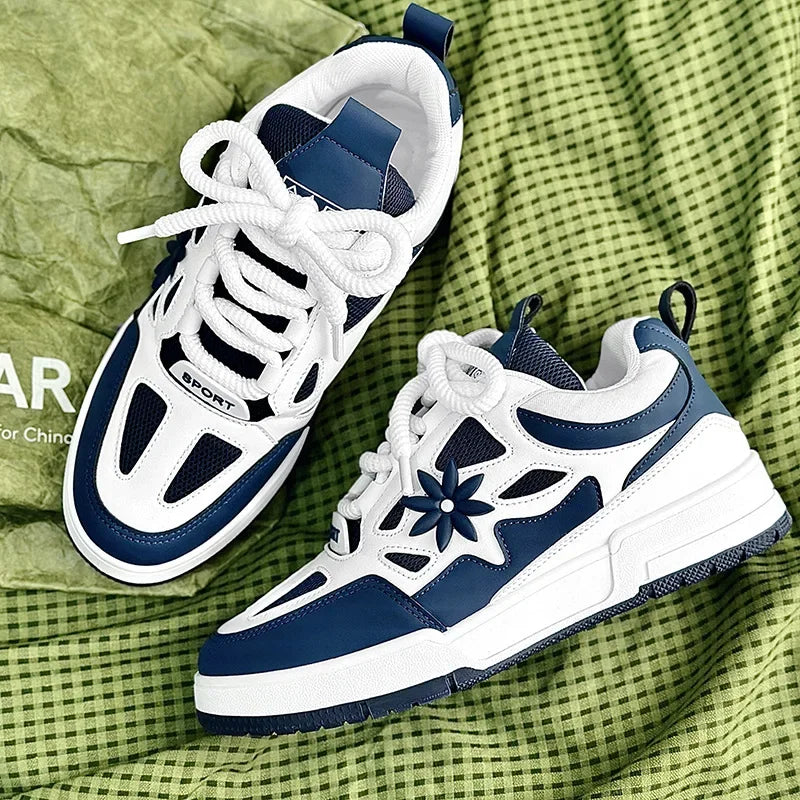 Sneakers Plateforme Vulcanisées Homme – Semelle Épaisse Respirantes Résistantes Sport Casual