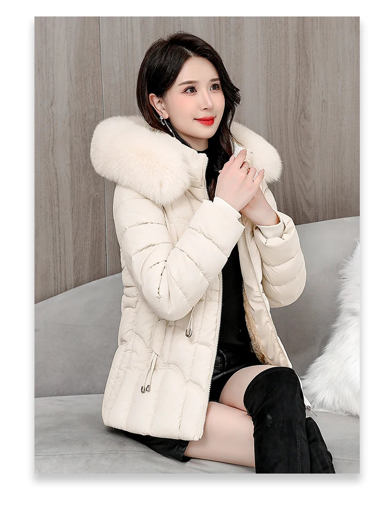 Doudoune Courte Femme À Capuche – Manteau Matelassé Chaud Haute Qualité | Hiver 2025 Tendance