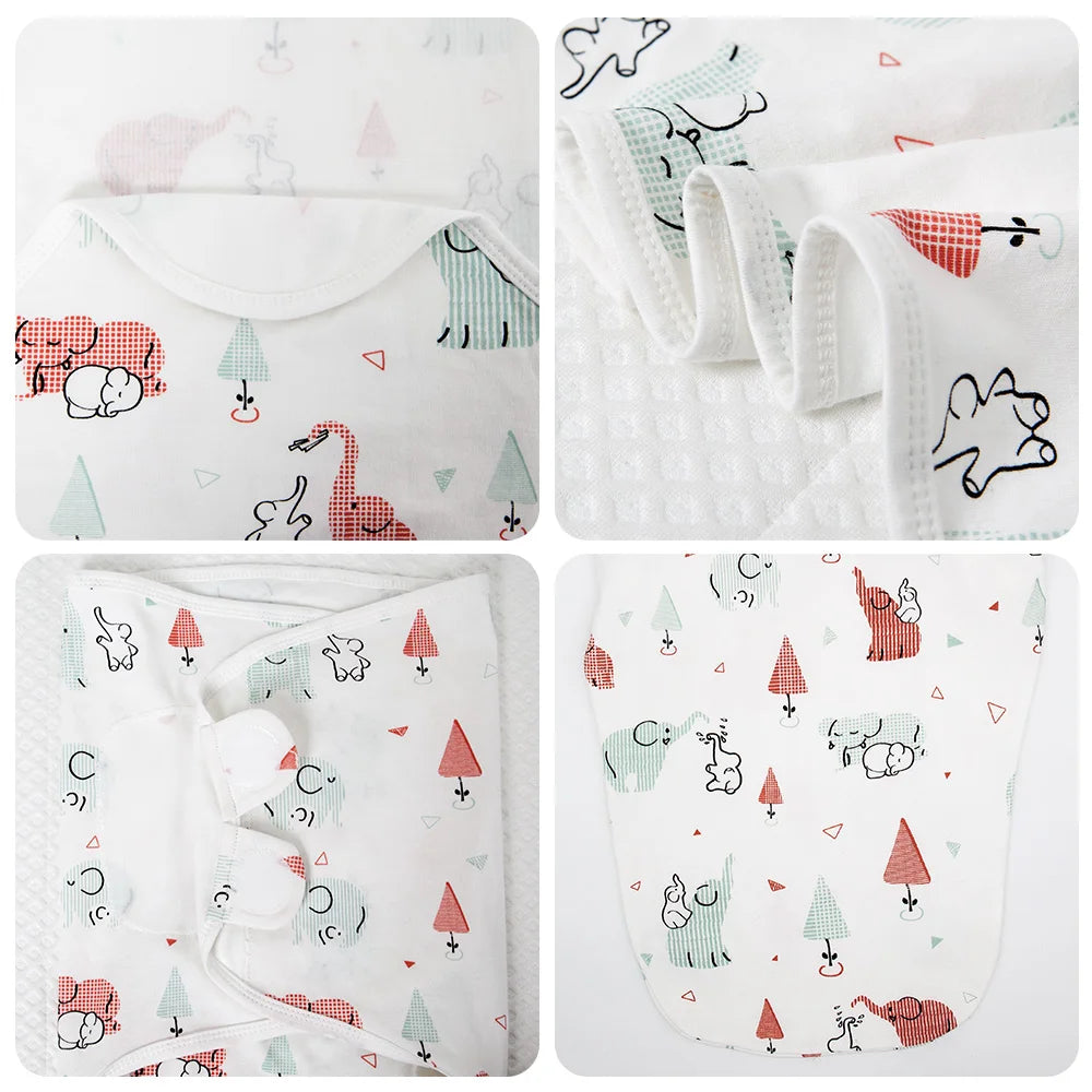 Gigoteuse Bébé Fille 100% Coton – Sac de Couchage Emmaillotage Enveloppe Cocon Nouveau-Né