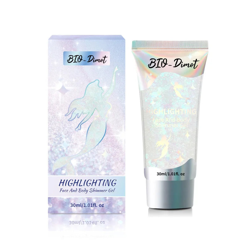 Gel Pailleté BIO-Dimot 30g – Visage, Corps, Ongles & Cheveux | Fête & Maquillage Artistique