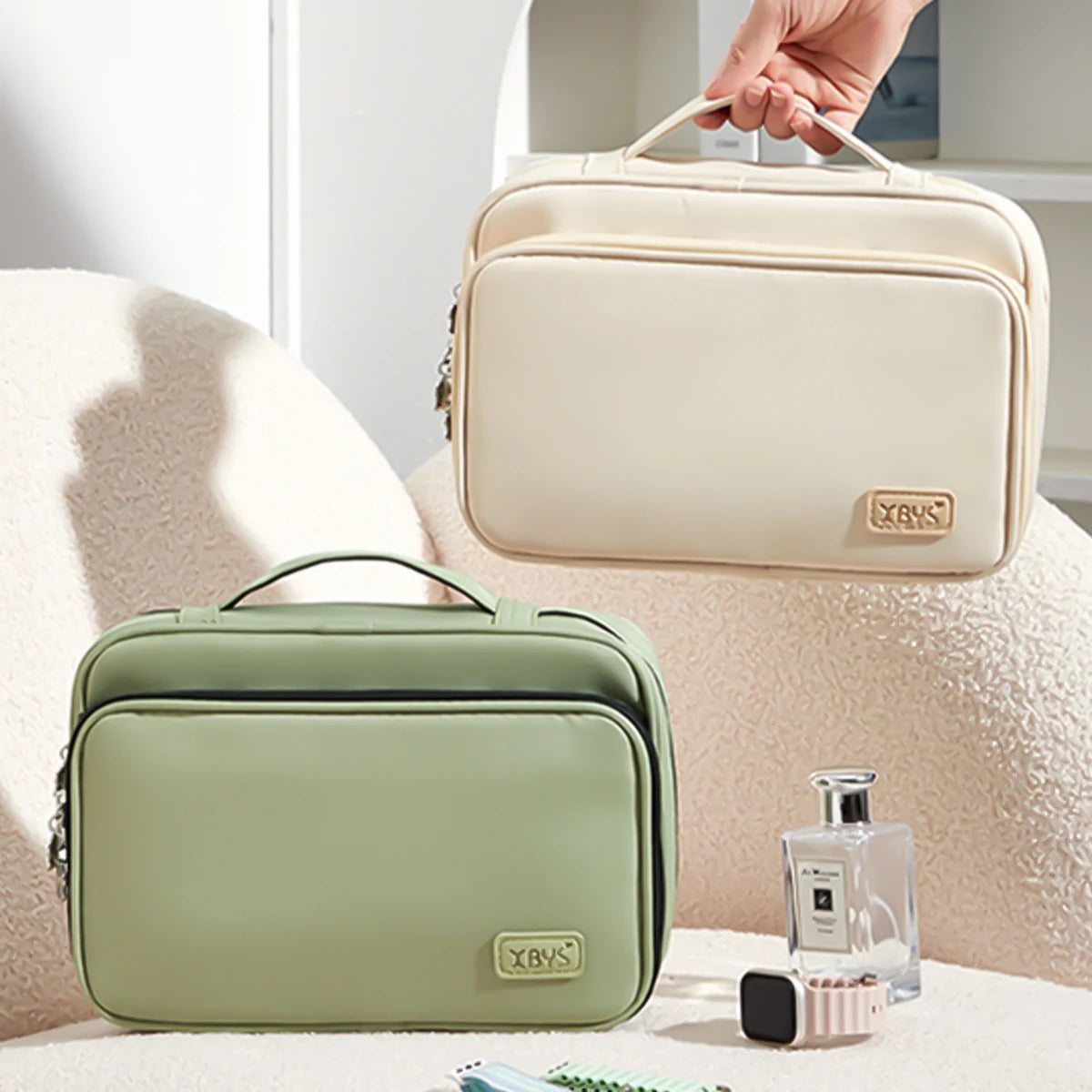 Sac Rangement Bracelets Montres Femme – Organisateur Maquillage Voyage Grande Capacité | Trousse Toilette Portable