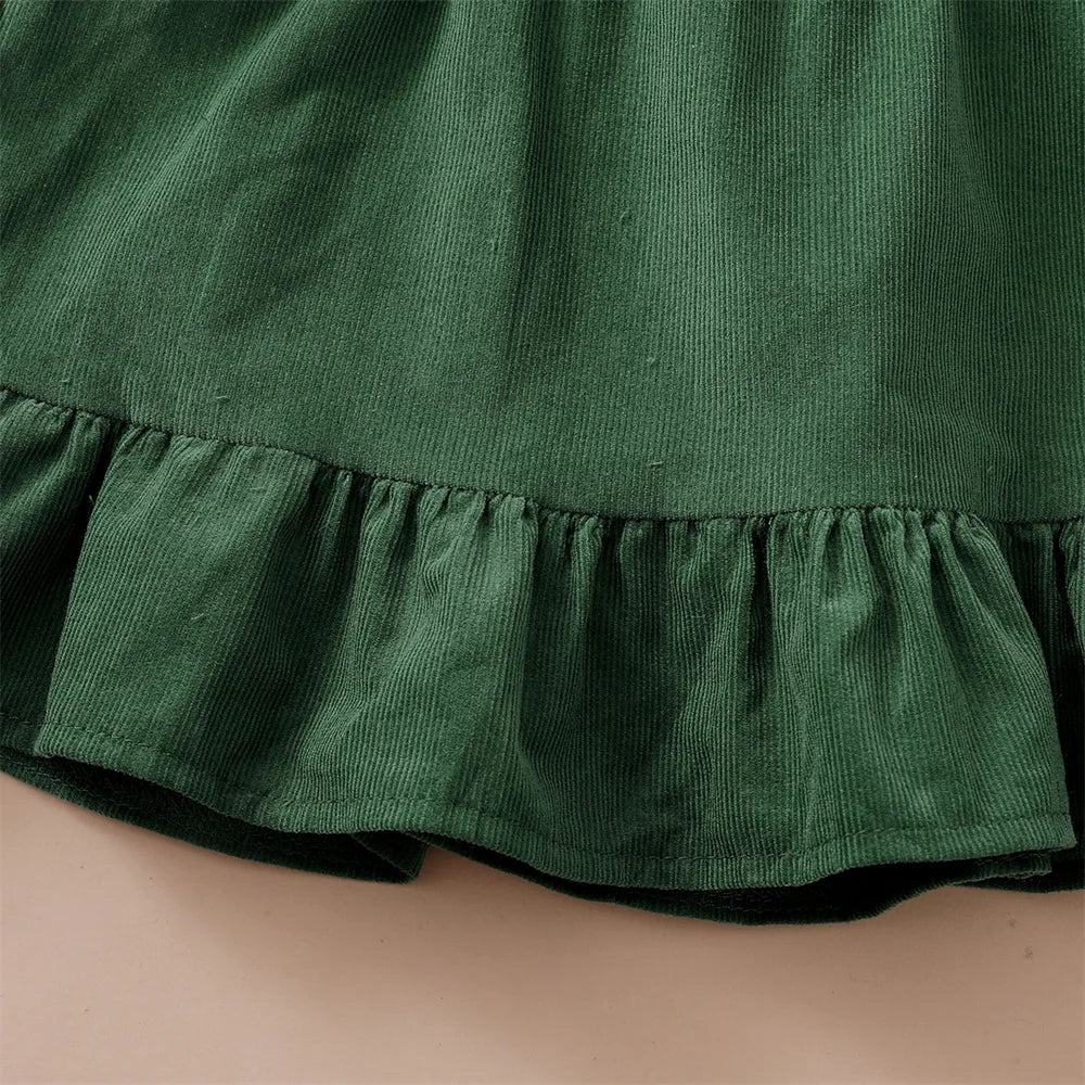 Tenue 3 Pièces Bébé Fille Fleurie – Top Manches Longues + Jupe Bretelles + Bandeau 0-12 Mois