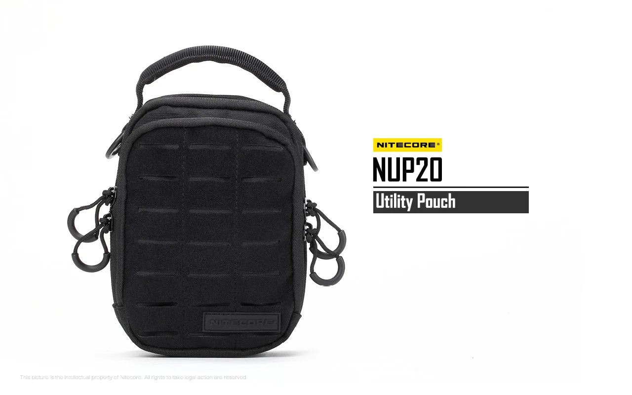 Sac Tactique NITECORE NUP10/NUP20 – Bandoulière Nylon 1000D Molle Crossbody Ceinture Homme Femme