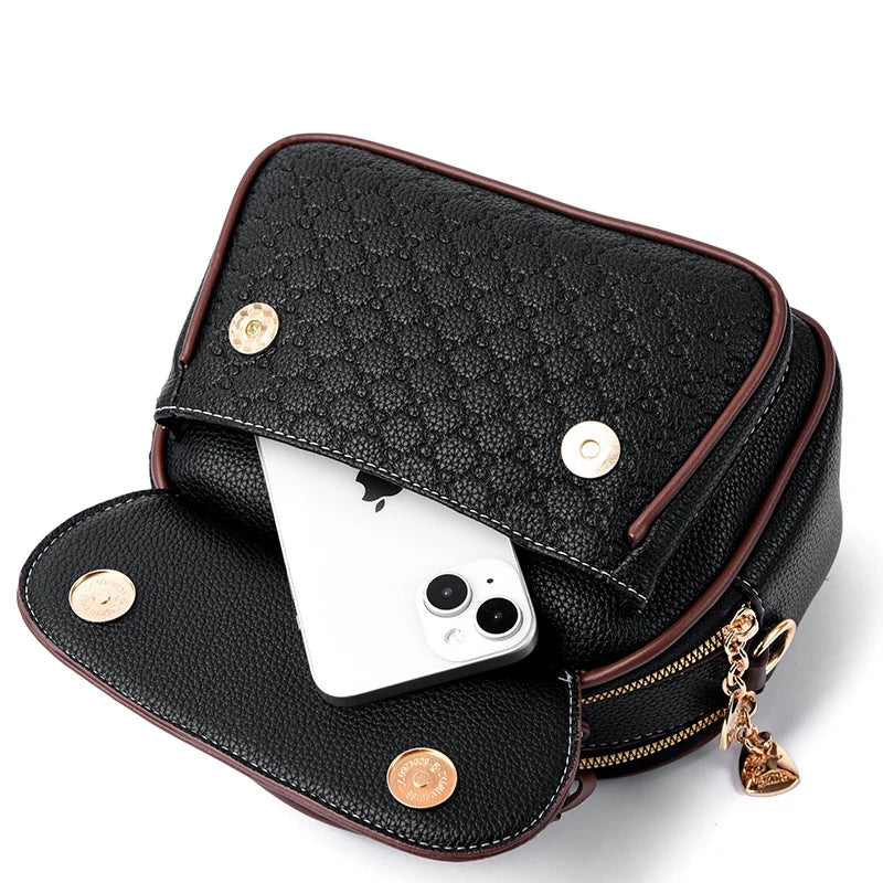Petit Sac Rond Femme Style Coréen – Sac Épaule Bandoulière Tendance Influenceuse Mode