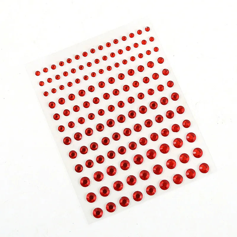 Stickers Strass Visage Jetables – Diamants Acryliques Crystal Larme & Yeux | Maquillage Scène & Festival