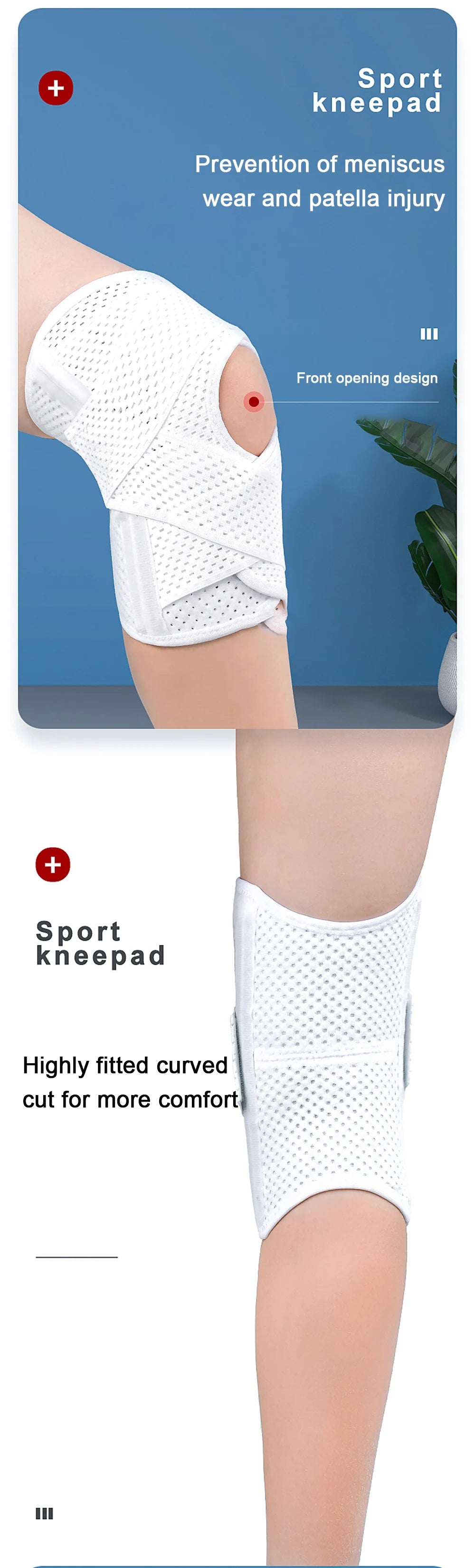 Genouillère Sport Élastique Compressive Unisexe – Maintien Articulations, Arthrite & Protection Genou | Fitness, Volley & Running