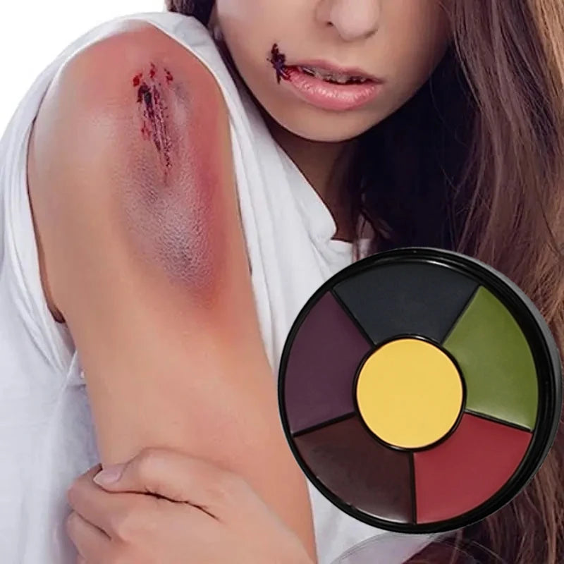 Palette Maquillage SFX 6 Couleurs Bleus & Ecchymoses – Zombie Réaliste Visage & Corps | Maquillage Halloween Costumes
