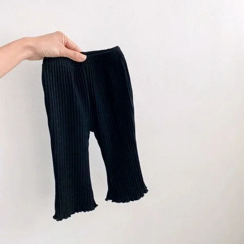 Pantalon Bébé Slim Élastique Couleur Unie – Legging Léger Été Nouveau-Né Garçon Fille Toddler