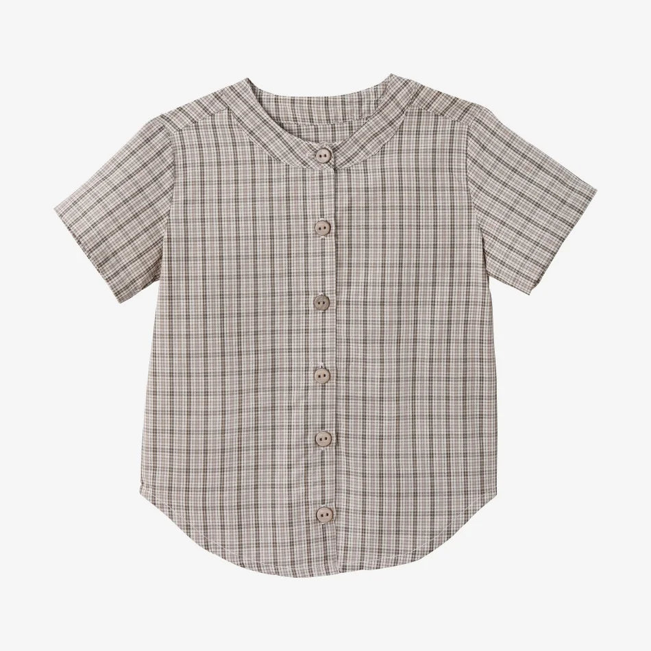 Tenue Assortie Famille – Robe Smockée Carreaux Marron Fille & Pull Tricoté Garçon Collection Heritage
