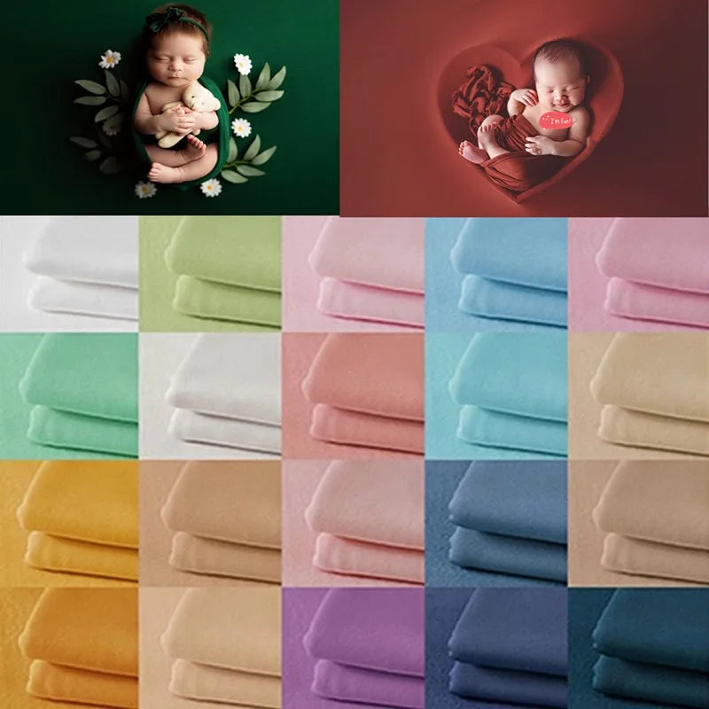 Fond de Studio Photo Nouveau-Né 150x170cm – Tissu Extensible Wrap Accessoire Shooting Bébé