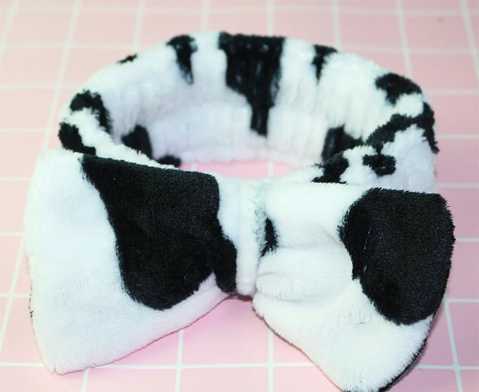 Bandeau Maquillage Oreilles de Lapin Coral Fleece – Élastique Doux | Soin Visage & Coiffure Fille