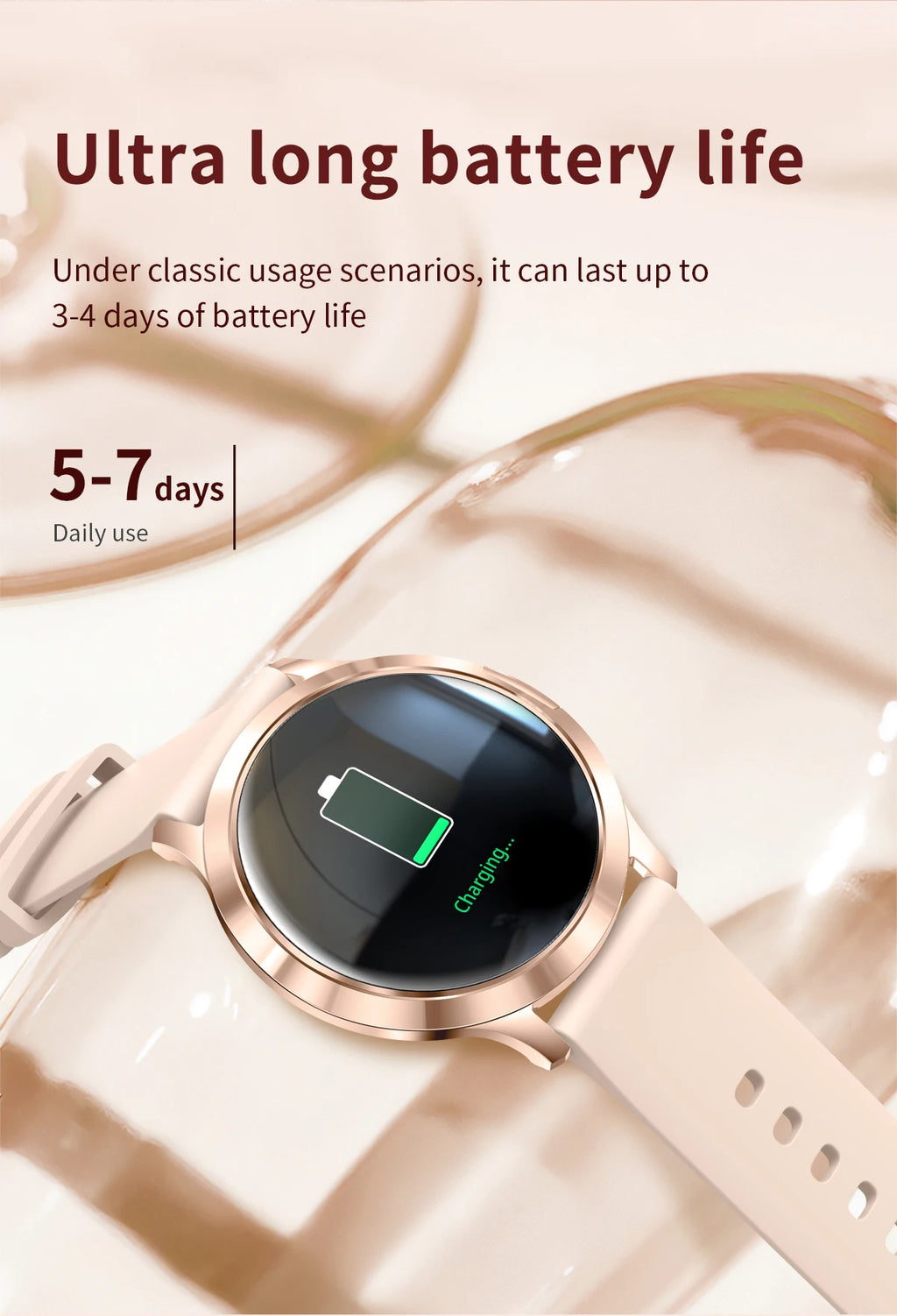 Smartwatch AMOLED 1.32" Unisexe 2025 – Cadran Personnalisable, Appels Bluetooth & Suivi Cardio | Sport & Fitness | Homme & Femme