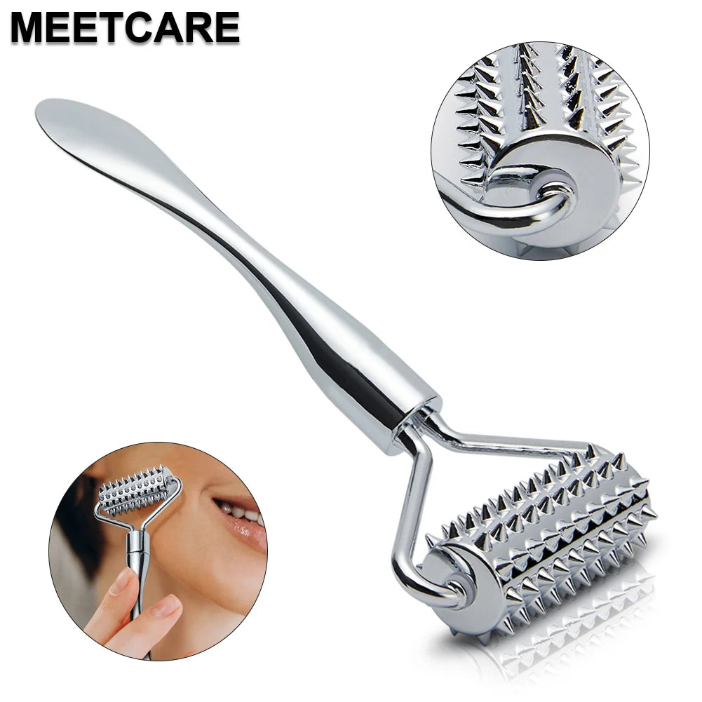 Stick Masseur Visage & Yeux 2-en-1 – Applicateur Crème Anti-Rides & Cernes | Lifting Facial | Spatule & Mini Cuillère Skincare