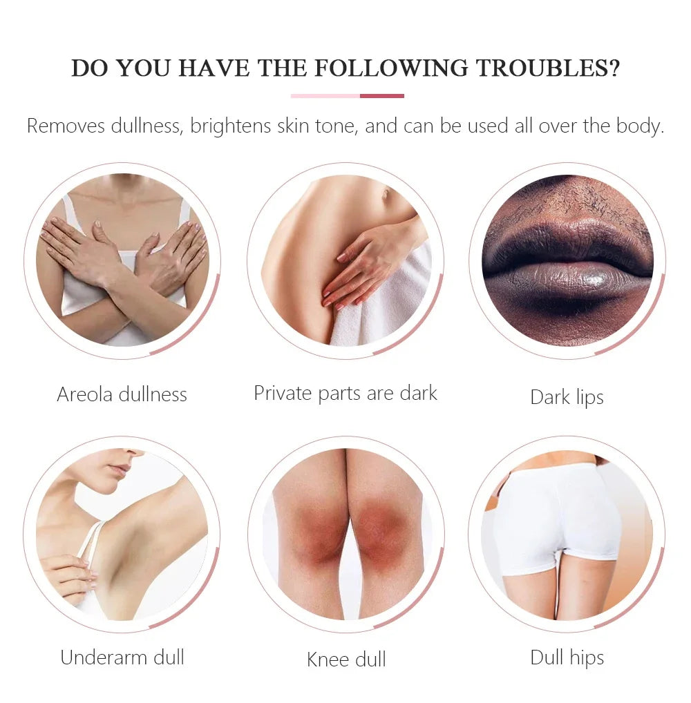 Crème Blanchissante Aisselles & Zone Intime – Hydratante Eclaircissante Coréenne Femme