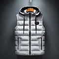 Gilet Homme Matelassé Coton À Capuche Zip – Sans Manches Casual Chaud Grande Taille Jusqu'au 6XL | Mode Homme Premium