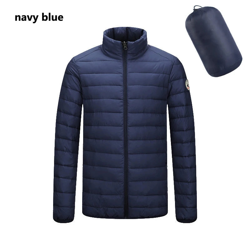 Doudoune Légère Unisexe Manches Longues Zip Broderie Logo Capuche – Coupe-Vent Chaude Printemps Automne Sortie | Mode Homme & Femme Premium
