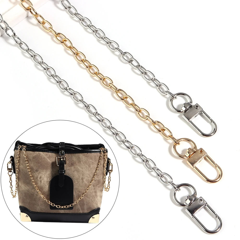 Chaîne de Remplacement Sac Femme Aluminium – Bandoulière Métal 20/40/80/120cm Crossbody
