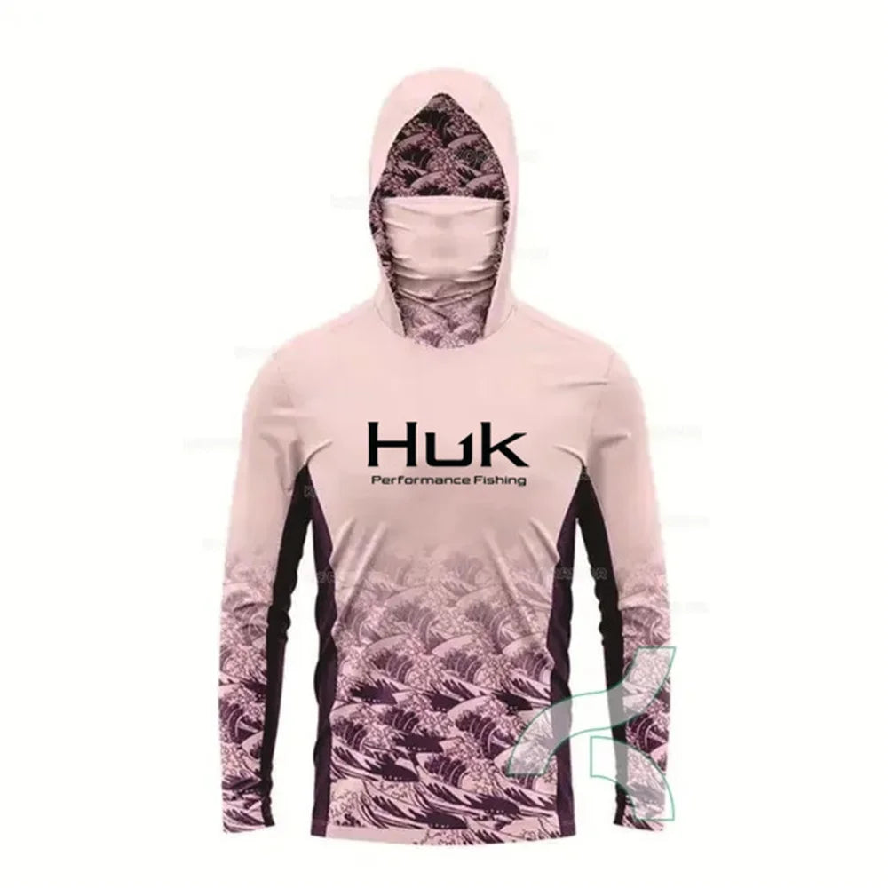 HUK Performance Fischerhemd Langarm – UV-Schutz, Kapuze & schnelltrocknend