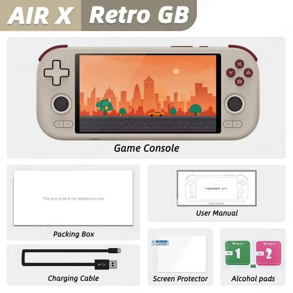 MANGMI AIR X Console Portable Android 14 – Snapdragon 662, Écran Tactile 5.5'', Charge Rapide 15W | Gaming Mobile