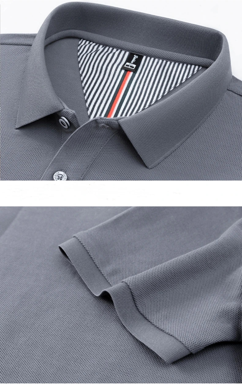 Polo Golf Coton 100% Brodé Homme – Qualité Premium Designer Personnalisé Été