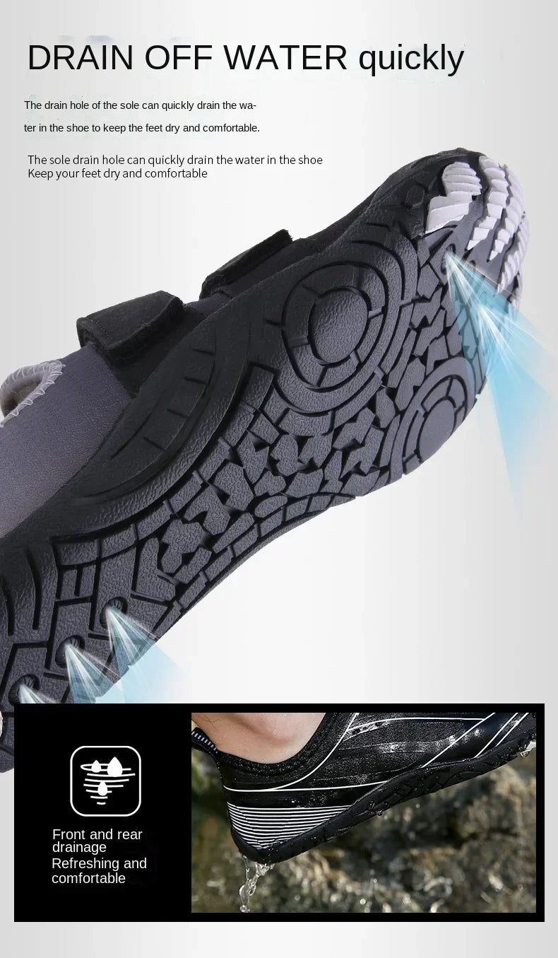 Chaussures Aquatiques 5 Doigts Unisexe – Respirantes & Antidérapantes | Plage, Natation, Fitness & Sport Été | Tailles 36-47