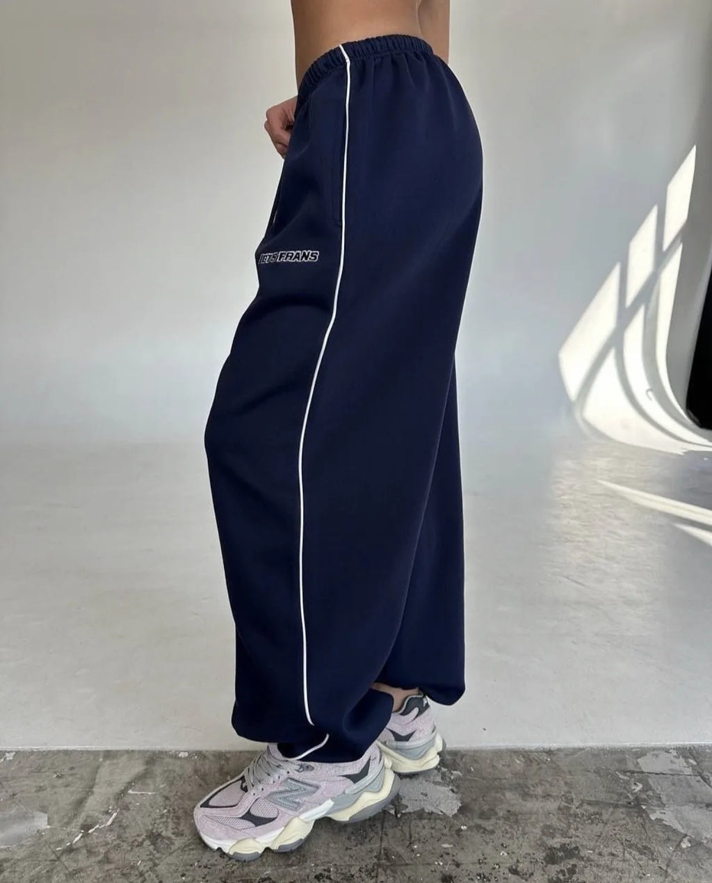 Pantalon Large Rayures Femme Retro Américain Baggy Jogger – Coupe Droite Casual Streetwear | Printemps Automne
