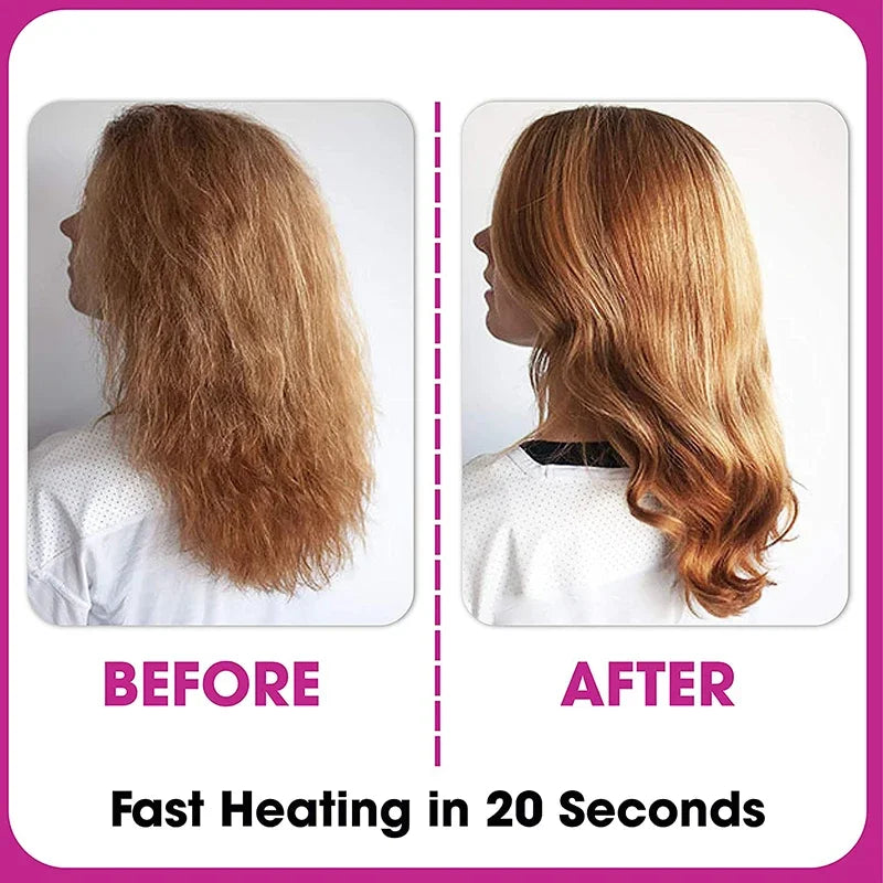 Lisseur Brosse Chauffante Électrique Multifonction – Peigne Professionnel Coiffure Rapide