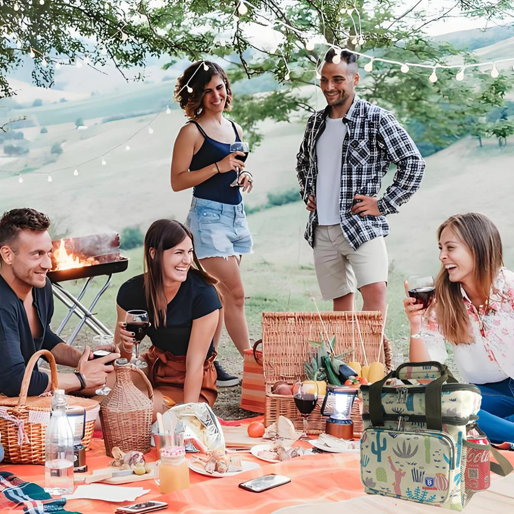 Sac Repas Isotherme – Lunch Bag Pique-Nique Camping Travail École Anti-Fuite Bandoulière