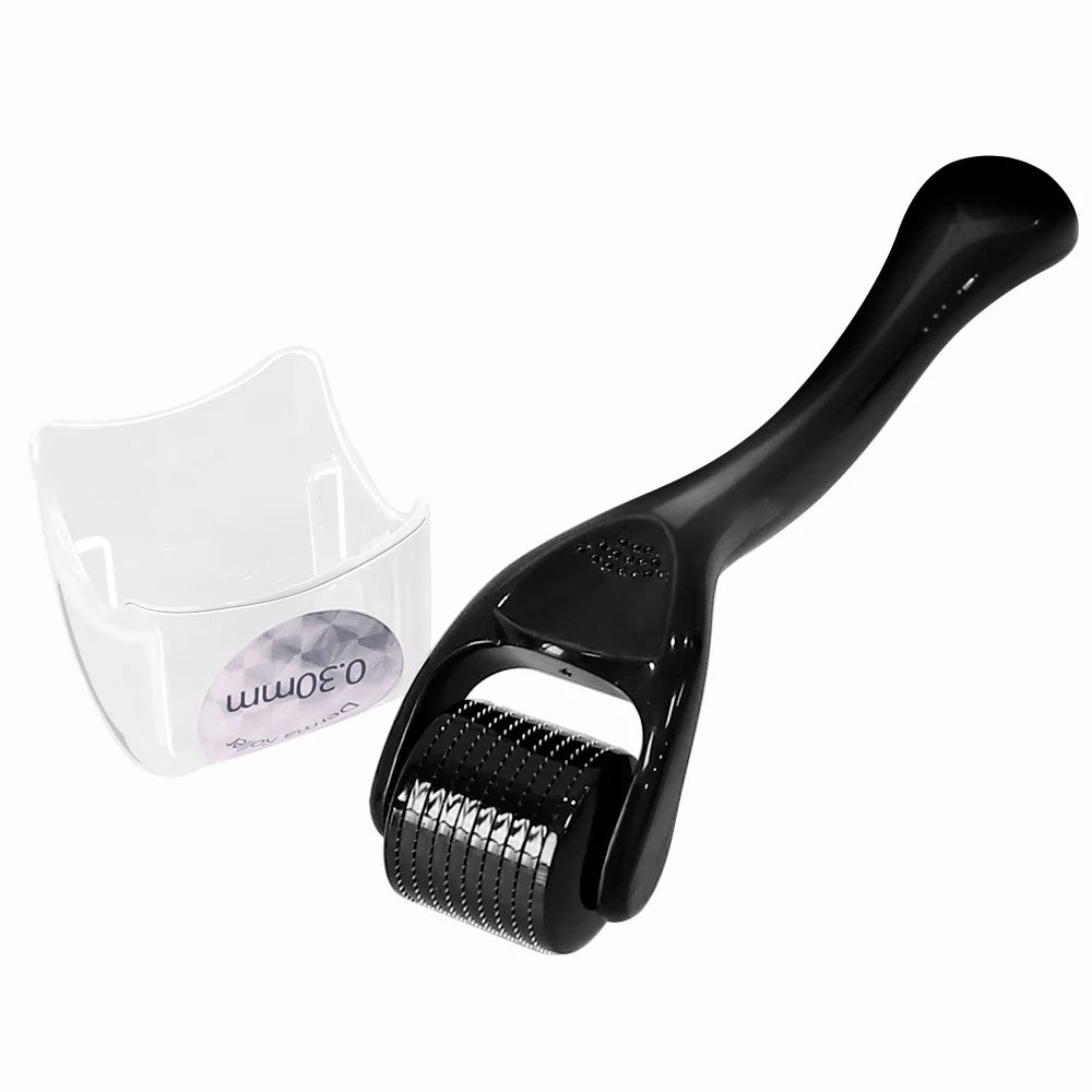 Derma Roller Professionnel 540 Aiguilles – Croissance Cheveux & Barbe, Soin Visage & Corps | 0.2mm 0.25mm 0.3mm