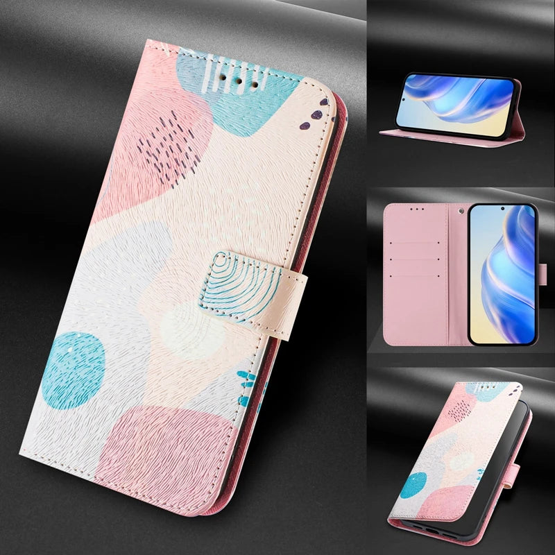 Coque Portefeuille OPPO A5 Pro 5G – Flip Case Cartoon Peint Fantaisie CPH2695