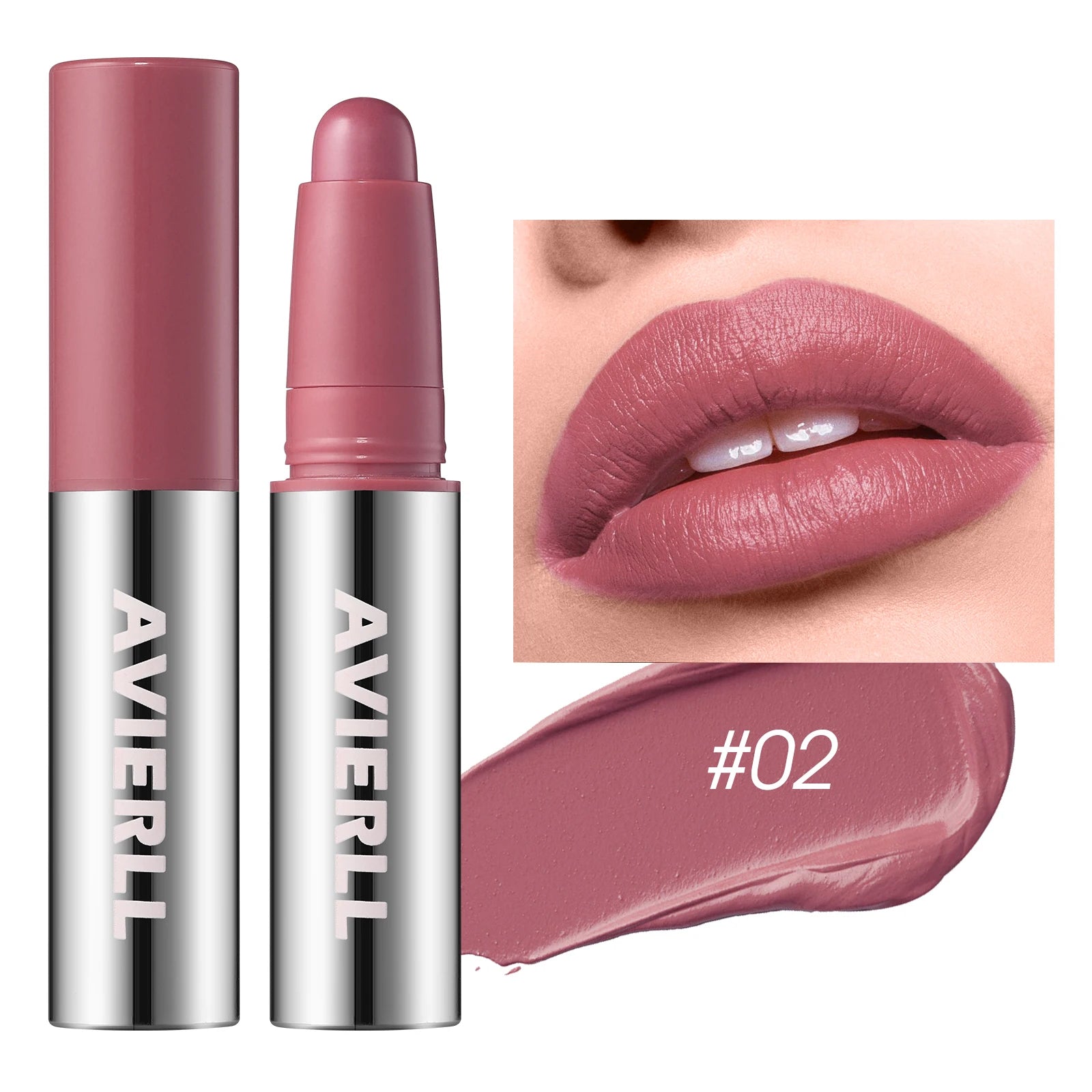 Rouge à Lèvres Mat Hydratant – Stylo Rotatif Facile à Appliquer | Waterproof Longue Tenue