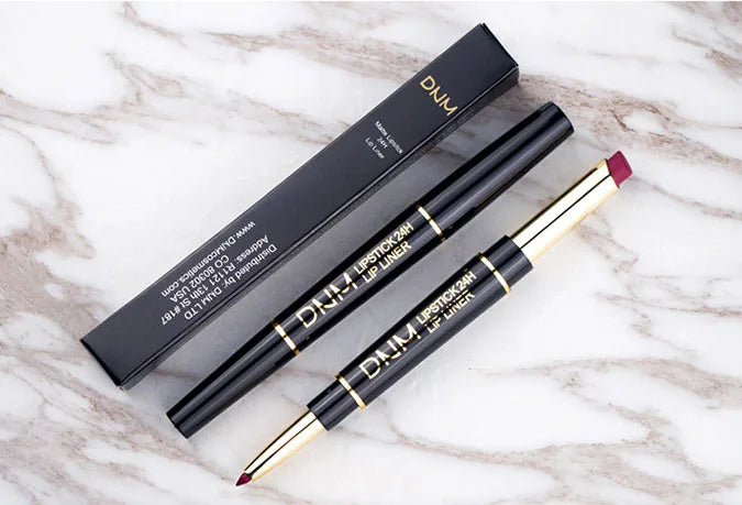 Crayon Lèvres 2-en-1 Mat – Rouge à Lèvres & Contour | Waterproof Longue Tenue