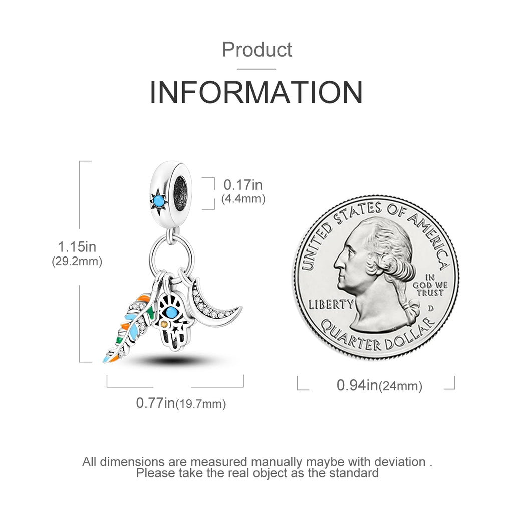 Charm Argent 925 Pendentif Croix, Ange, Pyramide & Pharaon – Breloque Spirituelle & Symbolique DIY | Compatible Bracelet Original | Bijou Personnalisé