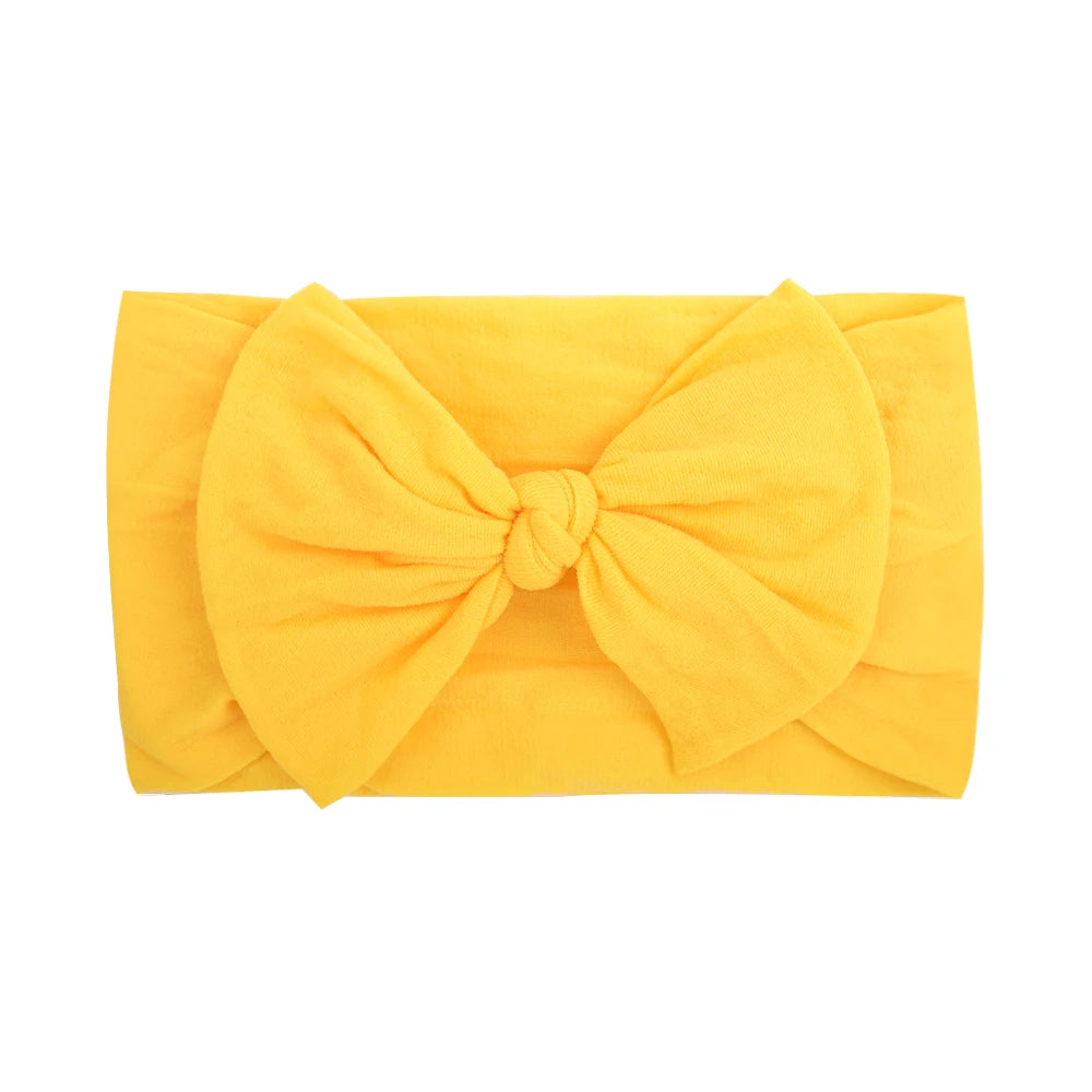 Bandeau Nœud Bébé Fille Élastique Large – Turban Headband Accessoire Cheveux 48 Couleurs