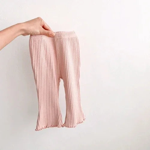 Pantalon Bébé Slim Élastique Couleur Unie – Legging Léger Été Nouveau-Né Garçon Fille Toddler