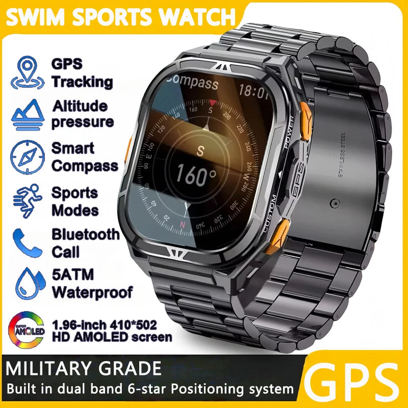 Smartwatch XIAOMI Sport GPS Boussole Appel BT Altimètre Santé – Étanche 3ATM Natation
