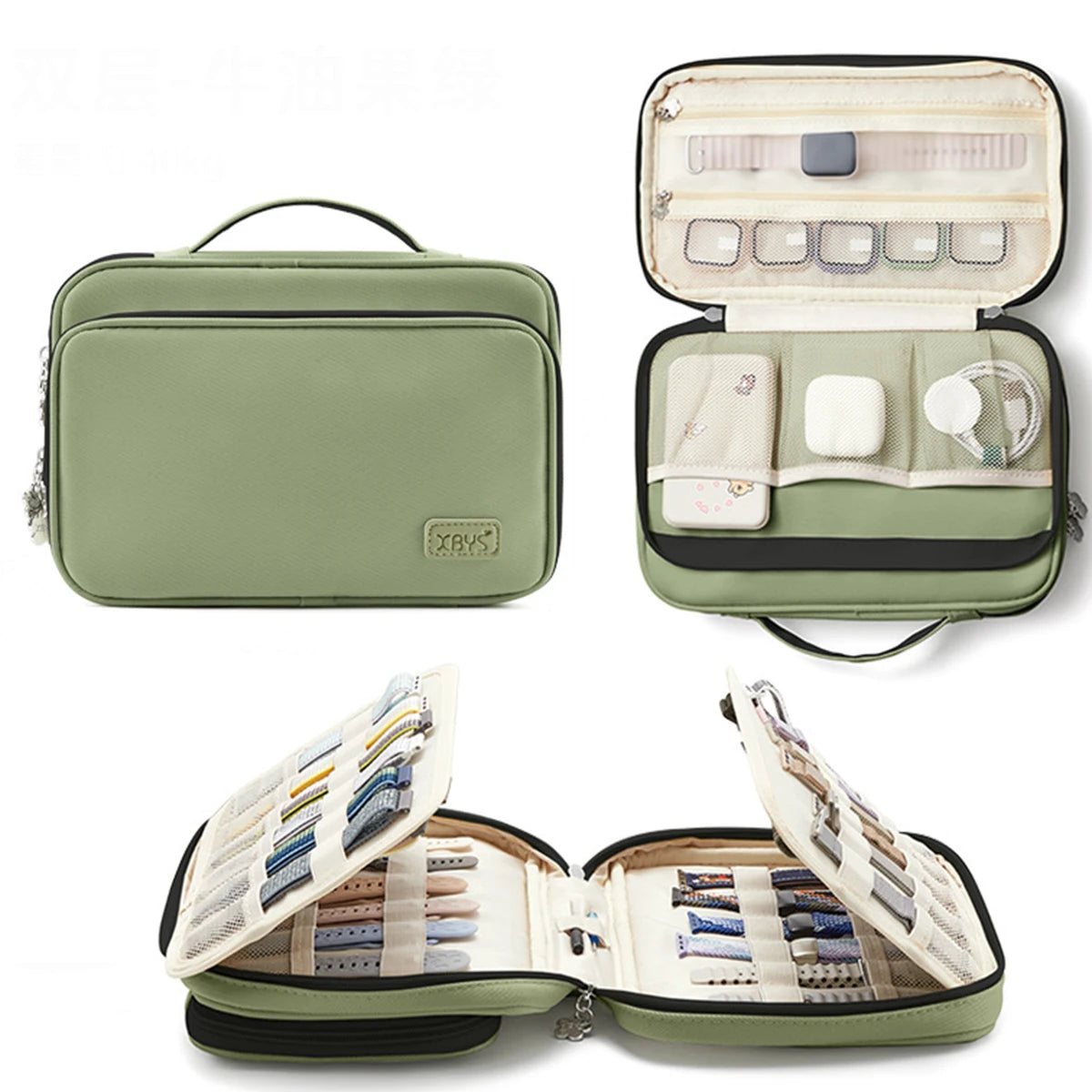 Sac Rangement Bracelets Montres Femme – Organisateur Maquillage Voyage Grande Capacité | Trousse Toilette Portable