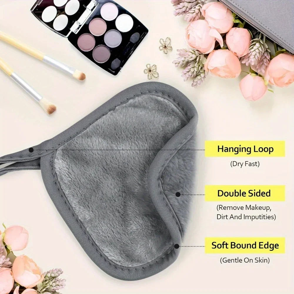 Lot 12 Lingettes Démaquillantes Microfibre Réutilisables – Serviettes Visage Nettoyage Profond | Soin Peau