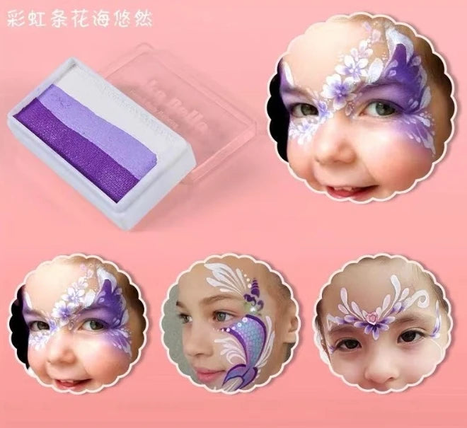Pigments Maquillage Scène Enfants Arc-en-Ciel – Peinture Visage Base Eau | Carnaval & Spectacle