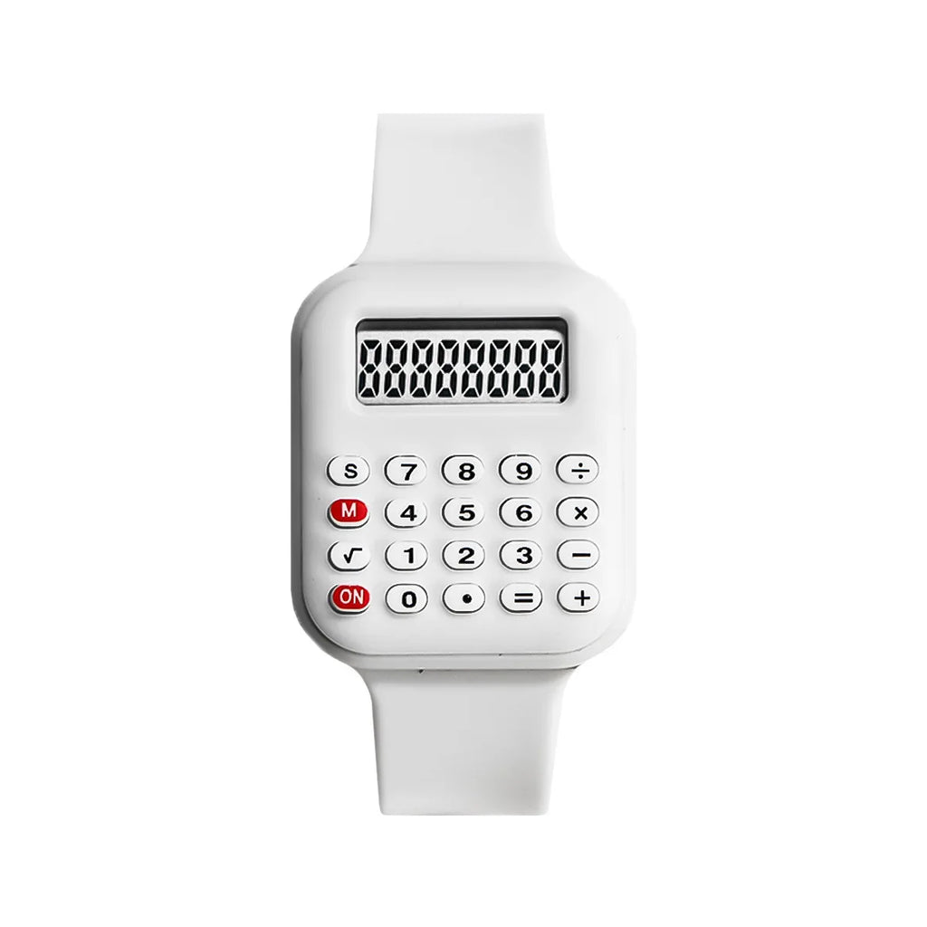Montre Enfant Calculatrice Digital 2025 – Fille Garçon Student Heure Date Caoutchouc