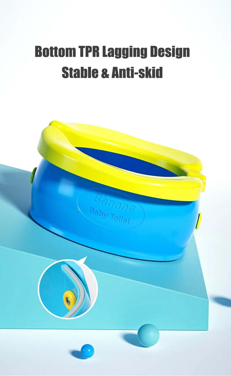 Pot Bébé Portable Pliable Voyage – Siège Toilette Enfant + Sac Rangement & 20 Sacs Poubelle