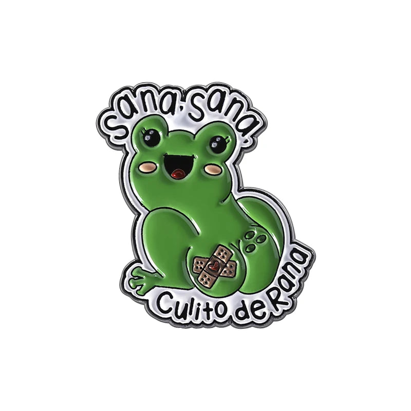 Email-Anstecker Cartoon-Tiere – Pinguin, Frosch, Hase & Katze | Metallbrosche Anstecknadel Reversnadel | Trendiger Schmuck Geschenk