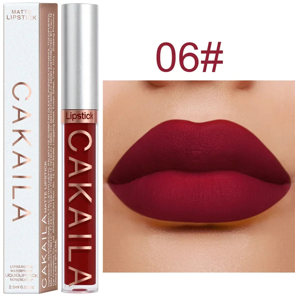 Gloss Velvet Mat Waterproof Longue Tenue – Texture Soyeuse & Hydratante | Cadeau Maquillage Femme