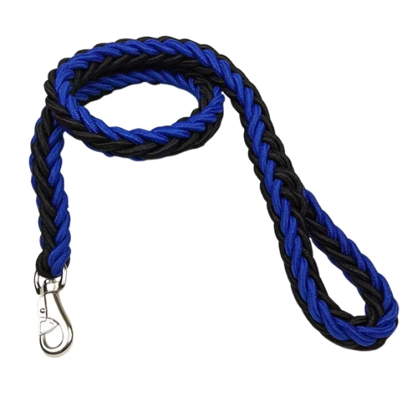 Laisse Chien Grande Race Nylon Tressé Robuste – Corde de Traction Épaisse Promenade Bouledogue Rottweiler | Accessoires Chien