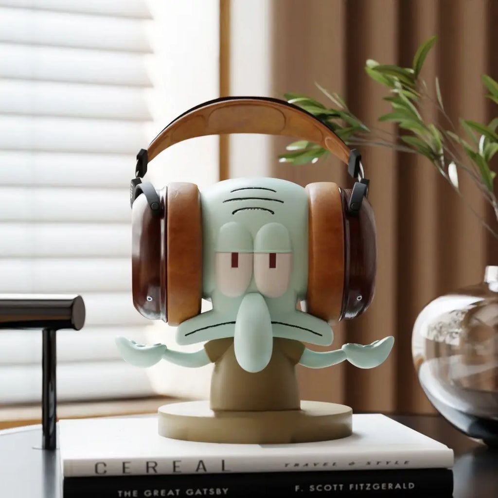 Support Casque SpongeBob Squidward – Organisateur Gaming Headset Décoration Bureau Original