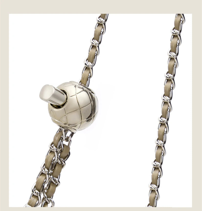 Sac Nuage Cuir Véritable Femme – Mini Sac Épaule Crossbody Chaîne Style Coréen Luxe