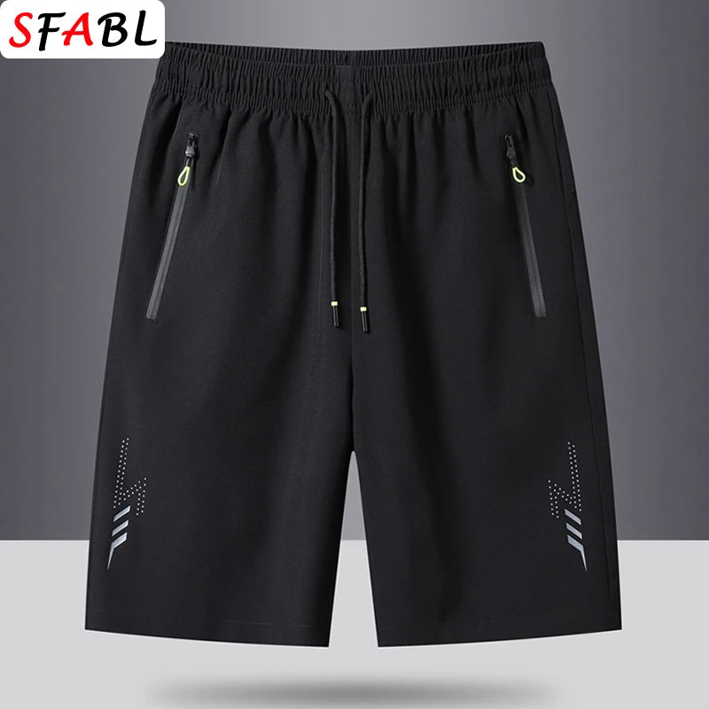 Short Homme Plage Sport Séchage Rapide Uni – Jogging Running Poches Zip Léger Loose Été | Mode Homme Outdoor Natation