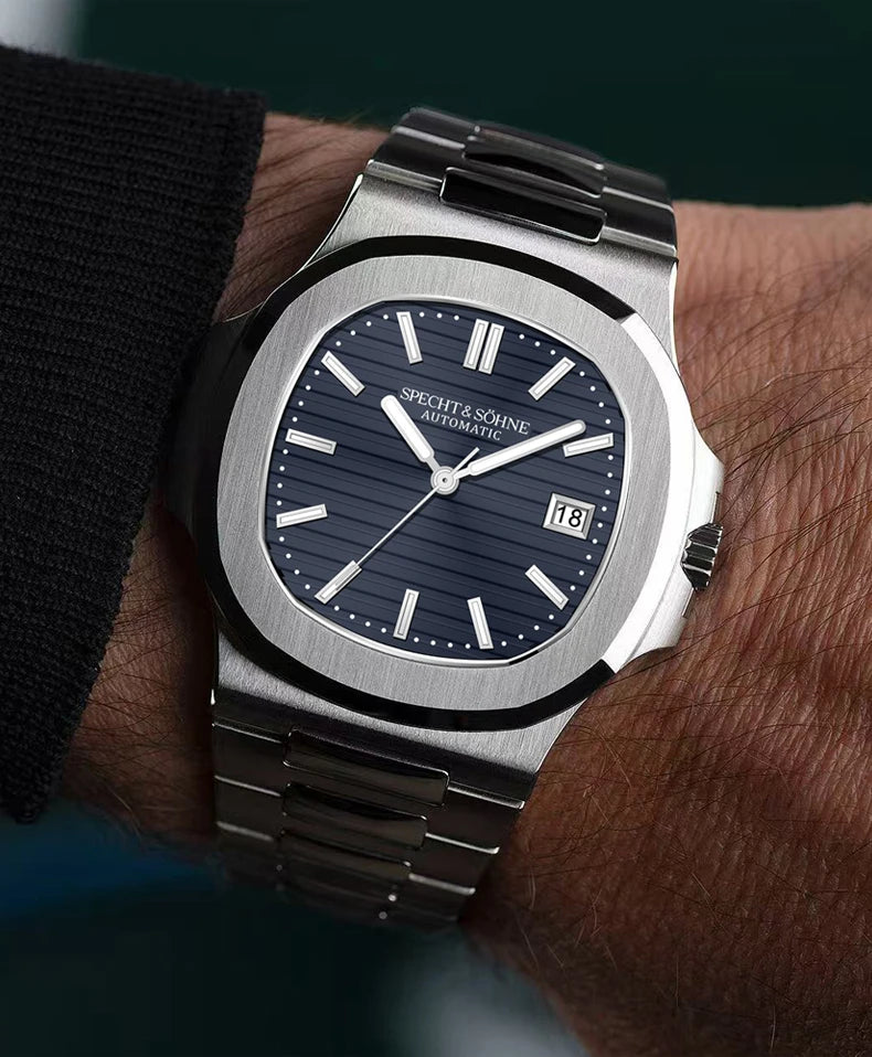 Specht&Sohne Herrenuhr Automatik Mechanik Japan 42mm Luxus Elegant Zeitlos | Specht&Sohne Premium Japan Automatik Mechanik Uhr